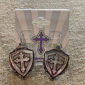 Gypsy Soule Shield Earrings!!! NEW!!!